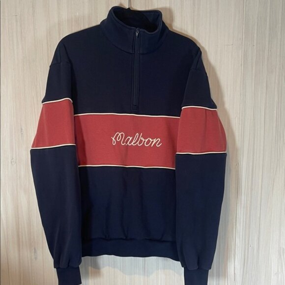 MALBON GOLF 1/4 ZII FUNNEL NECK SWEATSHIRT xl - Picture 1 of 6